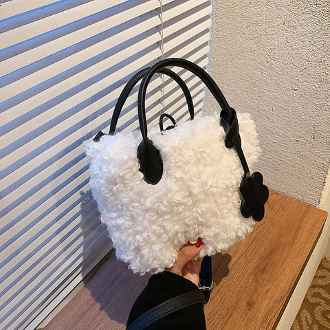 New Soft Plush Small Cute Designer Handbag For Women