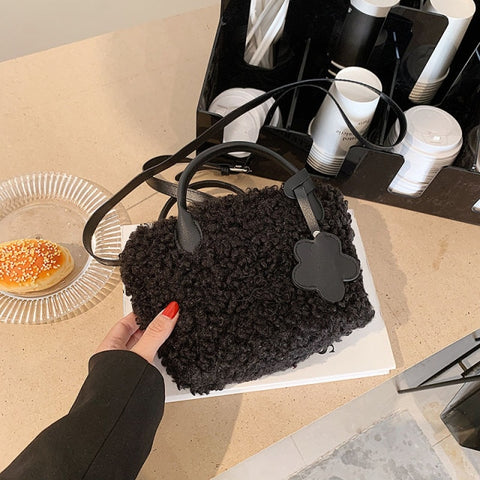 New Soft Plush Small Cute Designer Handbag For Women