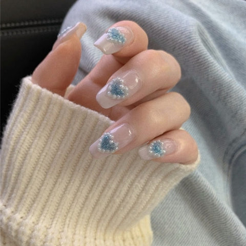 Removable Manicure beautiful false nails 24pcs/box Inpluser