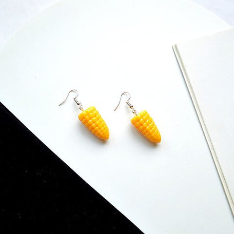 Lovely Fruit Tea Cup Earrings Creative Funny CrystalJewelry personality