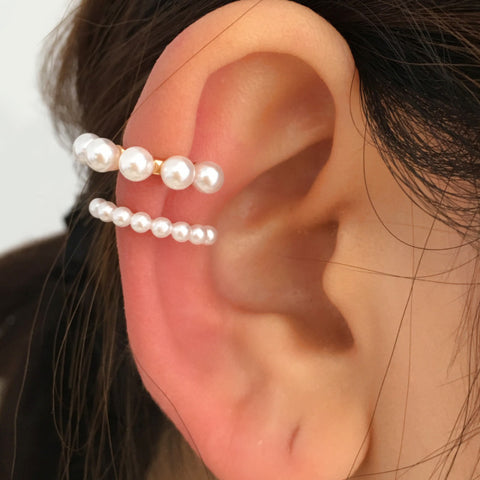 Trendy No Piercing Crystal Rhinestone Ear Cuff Earrings for Women