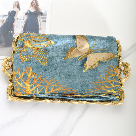 Women Silk Winter Scarf Luxury Design Print Lady Beach Shawl Scarves