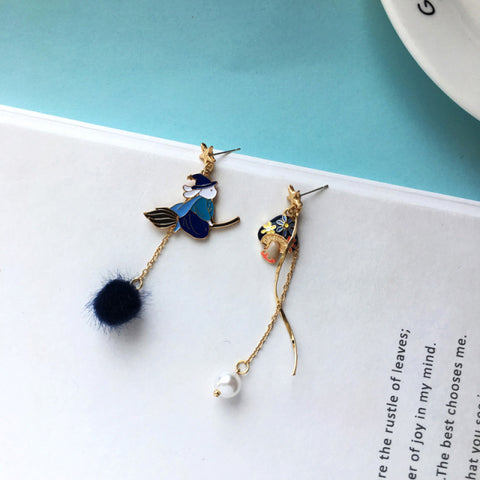 Makersland Unique Earring For Women Cute Mushroom Hoops