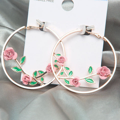 Makersland Unique Earring For Women Cute Mushroom Hoops