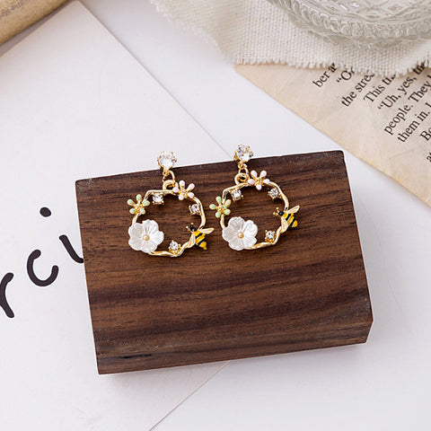 Makersland Unique Earring For Women Cute Mushroom Hoops