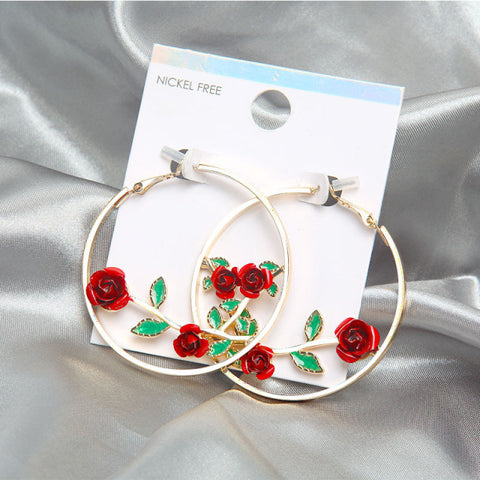 Makersland Unique Earring For Women Cute Mushroom Hoops