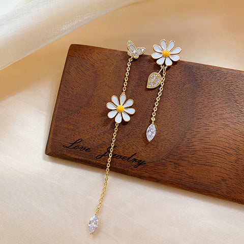 Long Tassel Butterfly Drop Earrings Fashion Hanging Women Earrings