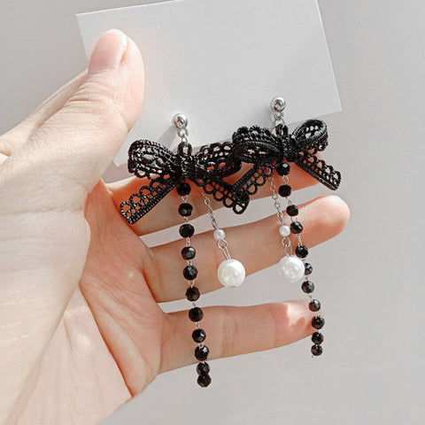 Long Tassel Butterfly Drop Earrings Fashion Hanging Women Earrings