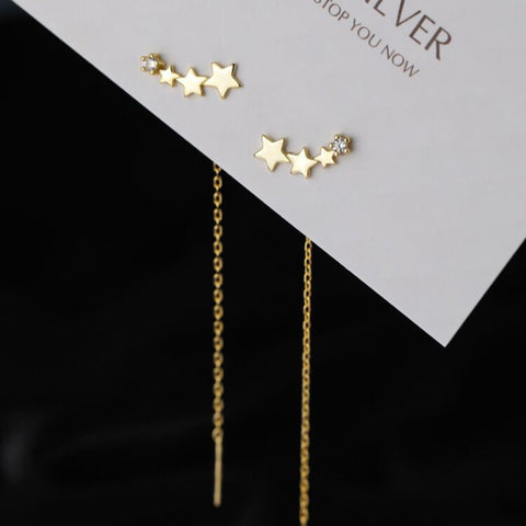 Long Tassel Butterfly Drop Earrings Fashion Hanging Women Earrings