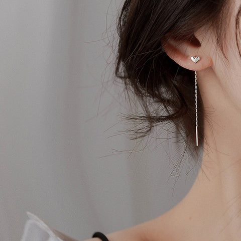 Long Tassel Butterfly Drop Earrings Fashion Hanging Women Earrings