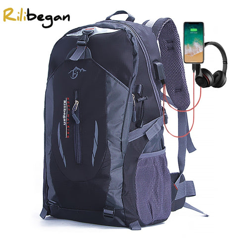 Quality Nylon Waterproof Travel Backpacks Men Climbing Travel Bags Hiking Backpack