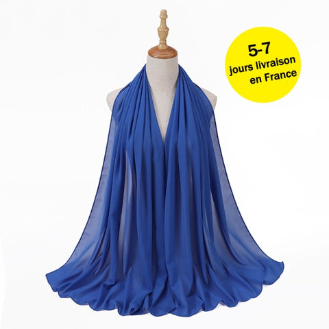 women plain bubble chiffon scarf hijab wrap printe solid color shawls