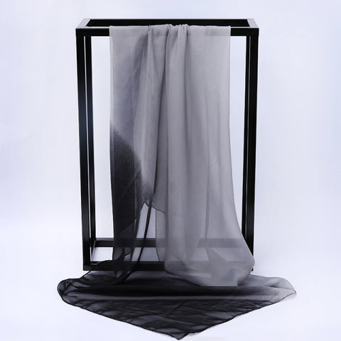 Luxury Brand Square Silk Scarf Women Satin Print Hijab Scarves Muslim