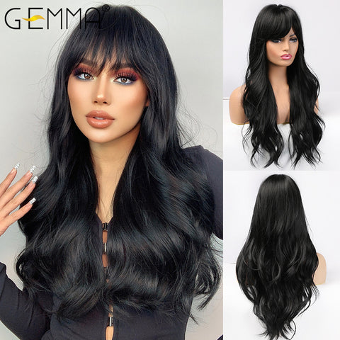 Long Straight Synthetic Wigs for Women Natural Wave Wigs