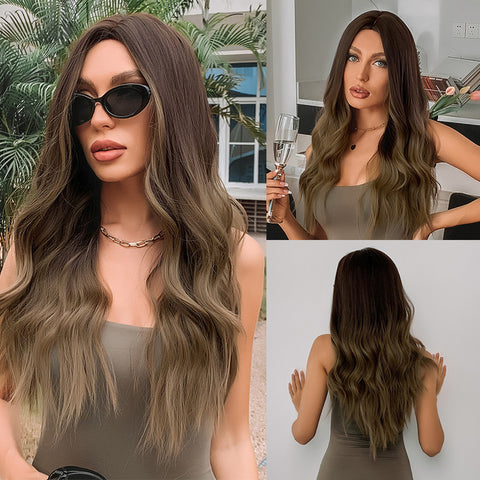 Long Straight Synthetic Wigs for Women Natural Wave Wigs