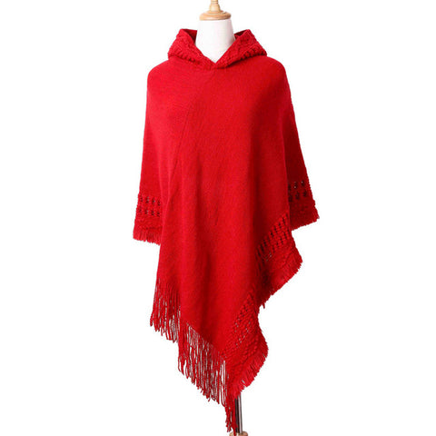 New Women Ladies Tassel coat Stripe Coat Bohemian Shawl Scarf