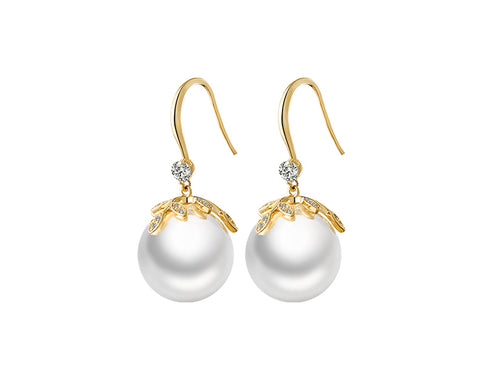 New trendy autumn and winter fashion light luxury pearl earrings Inpluser