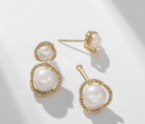 New trendy autumn and winter fashion light luxury pearl earrings Inpluser